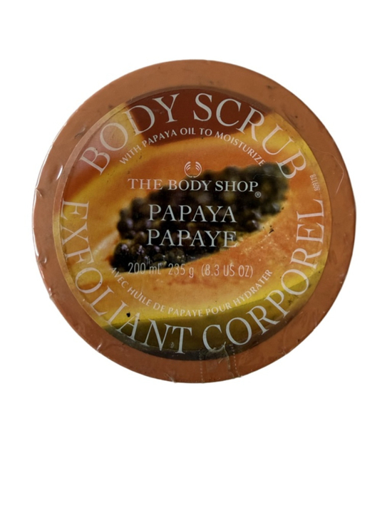 The body shop Other - NWT THE BODY SHOP PAPAYA SCRUB 200 ML, 8.3 OZ, ORIGINAL FORMULA, RARE Sealed